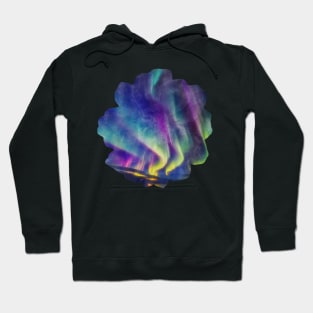 Northern Lights Flower Hoodie